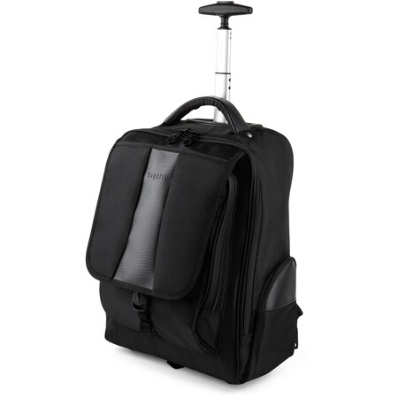 Bugatti Gregory Carrying Case (Rolling Backpack) for 15.6" Notebook - Black BUGBKPW2620BLK